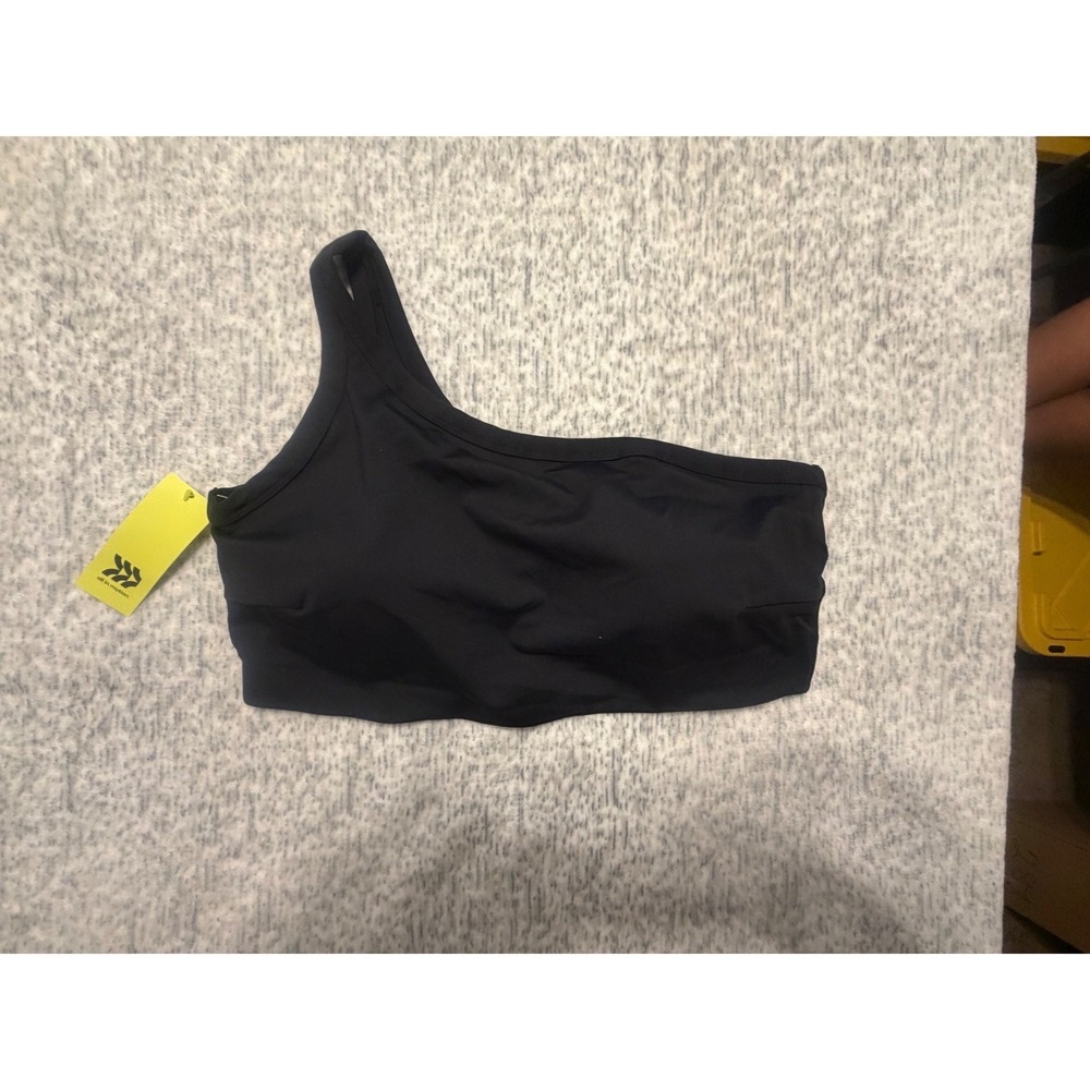 All in Motion Black Asymmetrical One Shoulder Workoutโ Bra Size 4X NWT